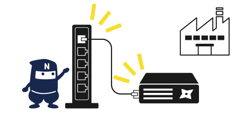 工場ネットワークに接続